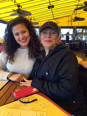 Melissa Fajardo with her mom Victoria