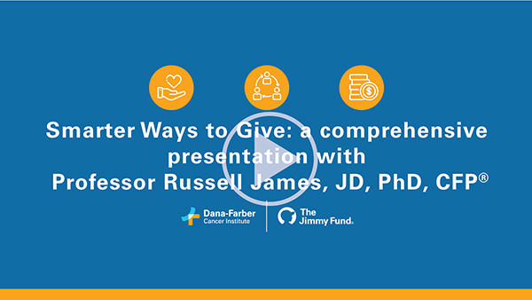 Video thumb of Smarter Ways to Give: a comprehensive presentation with Professor Russell James, JD, PhD, CFP